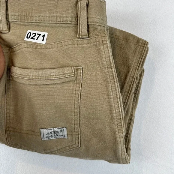 Eddie Bauer Carpenter Pants Work Utility Outdoor Casual Khaki 34x34 - Picture 10 of 10
